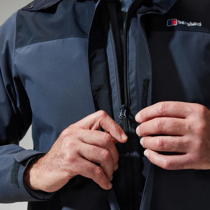 Waterproof Men Berghaus Hillwalker InterActive Jacket 8211 Dark GreyBlack