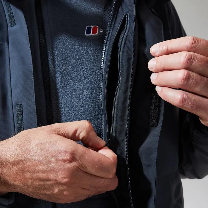 Waterproof Men Berghaus Hillwalker InterActive Jacket 8211 Dark GreyBlack