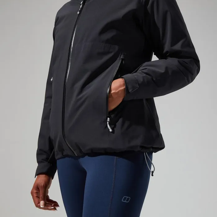 Waterproof Women Berghaus Mehan Vented Jacket 8211 Black