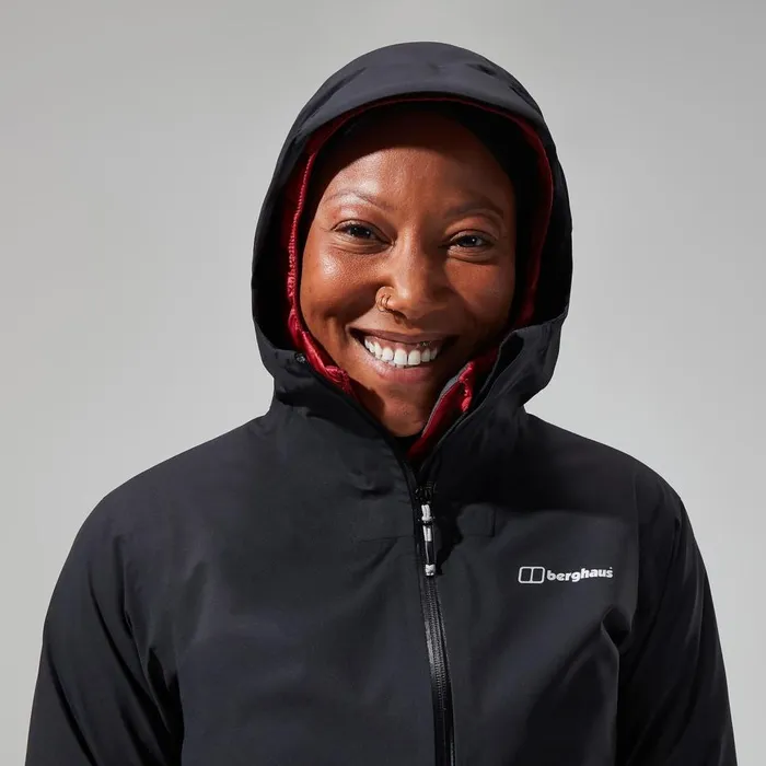 Waterproof Women Berghaus Mehan Vented Jacket 8211 Black