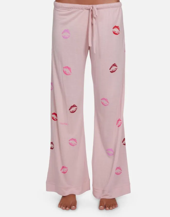 Waverly Mini Watercolor Lips Pale Pink Women Lauren Moshi Short Sleeve
