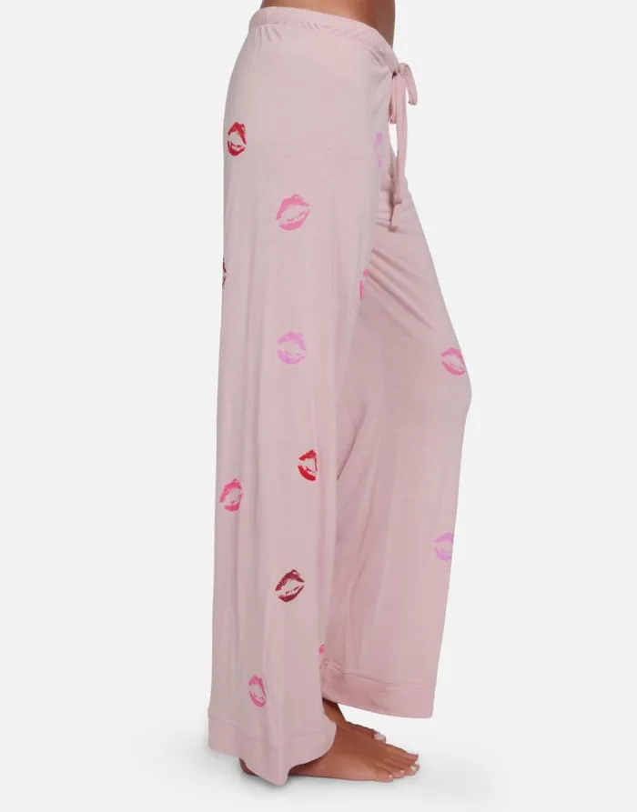 Waverly Mini Watercolor Lips Pale Pink Women Lauren Moshi Short Sleeve