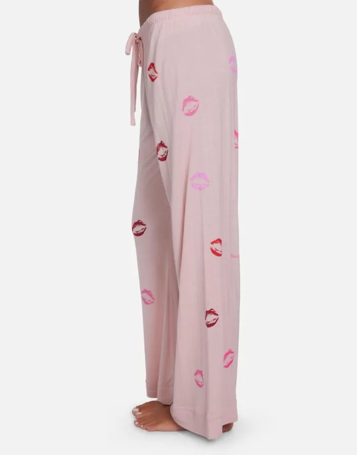Waverly Mini Watercolor Lips Pale Pink Women Lauren Moshi Short Sleeve