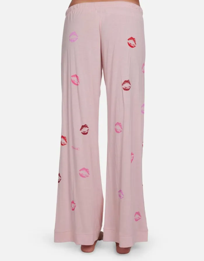 Waverly Mini Watercolor Lips Pale Pink Women Lauren Moshi Short Sleeve