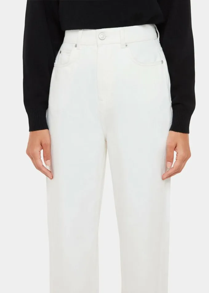 Whistles Authentic Barrel Leg Jean White Women Jeans