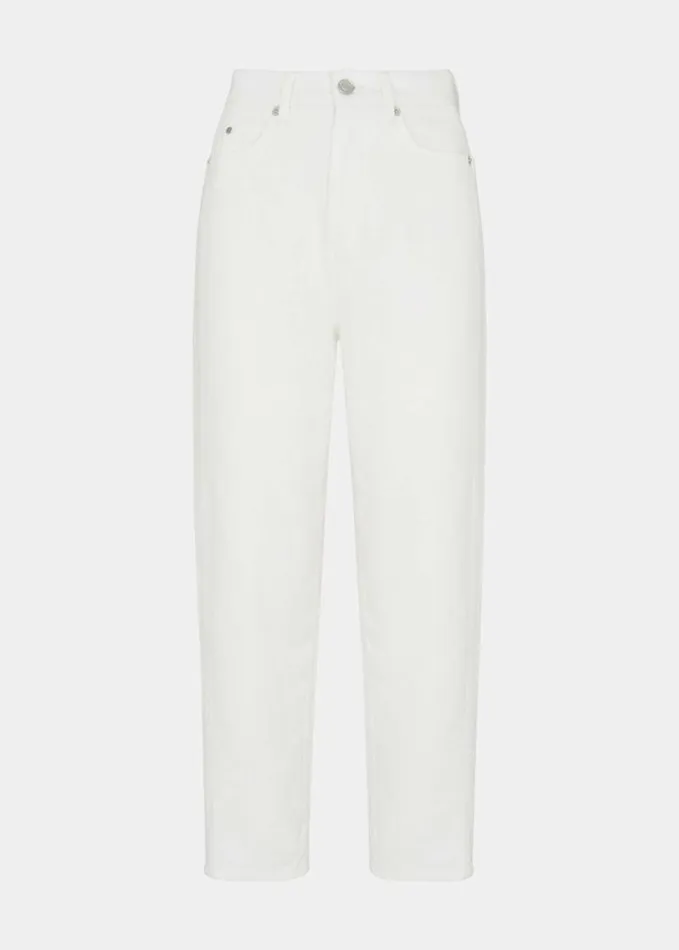 Whistles Authentic Barrel Leg Jean White Women Jeans