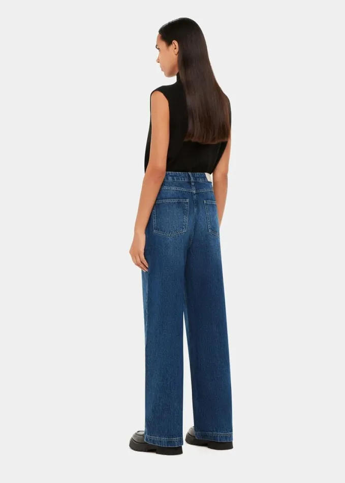 Whistles Authentic Raya Straight Jean Denim Women Pants