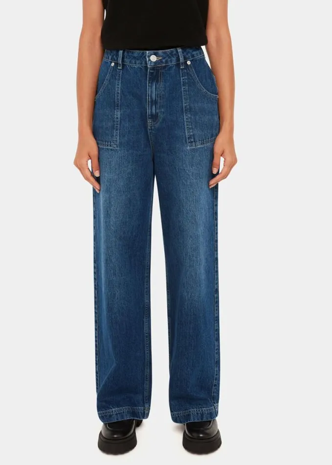 Whistles Authentic Raya Straight Jean Denim Women Pants