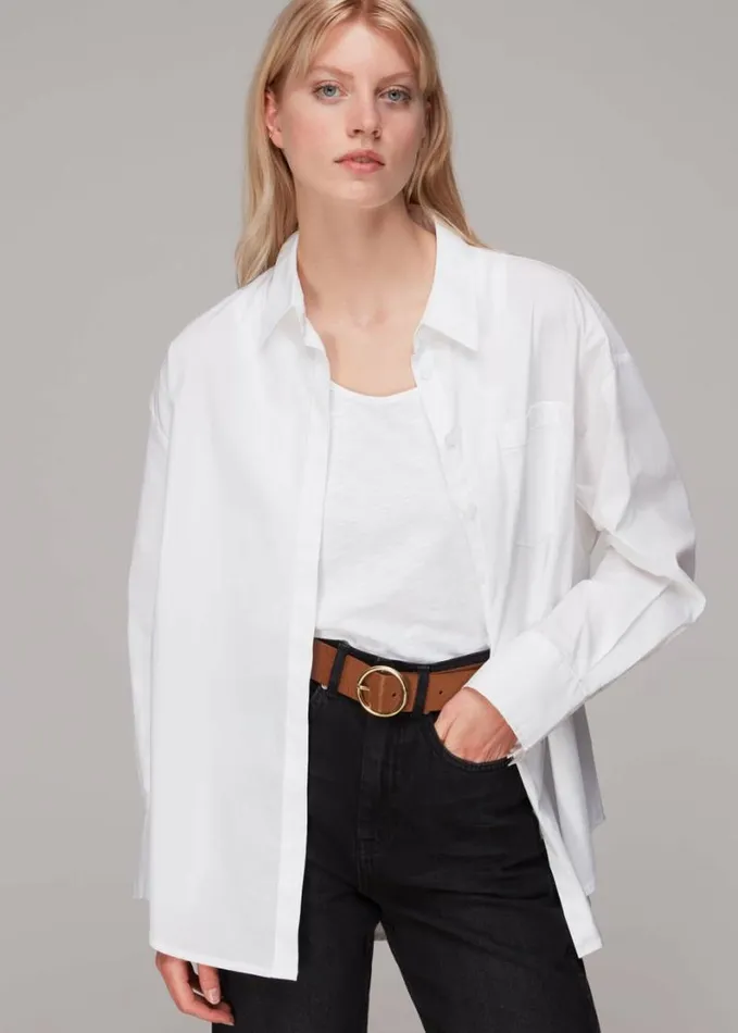 Whistles Circle Buckle Belt Tan Women Belts