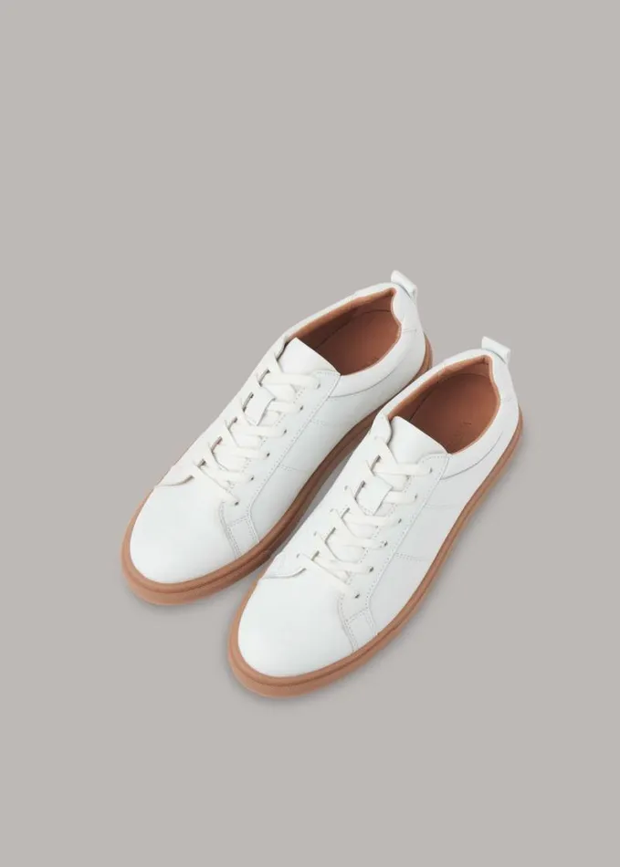 Whistles Koki Gum Sole Trainer Whitemulti Women Sneakers