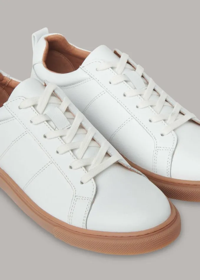 Whistles Koki Gum Sole Trainer Whitemulti Women Sneakers