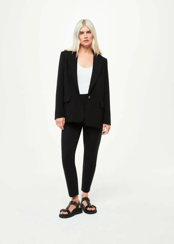 Whistles Petite Super Stretch Trouser Black Women Petite Pants and Jeans