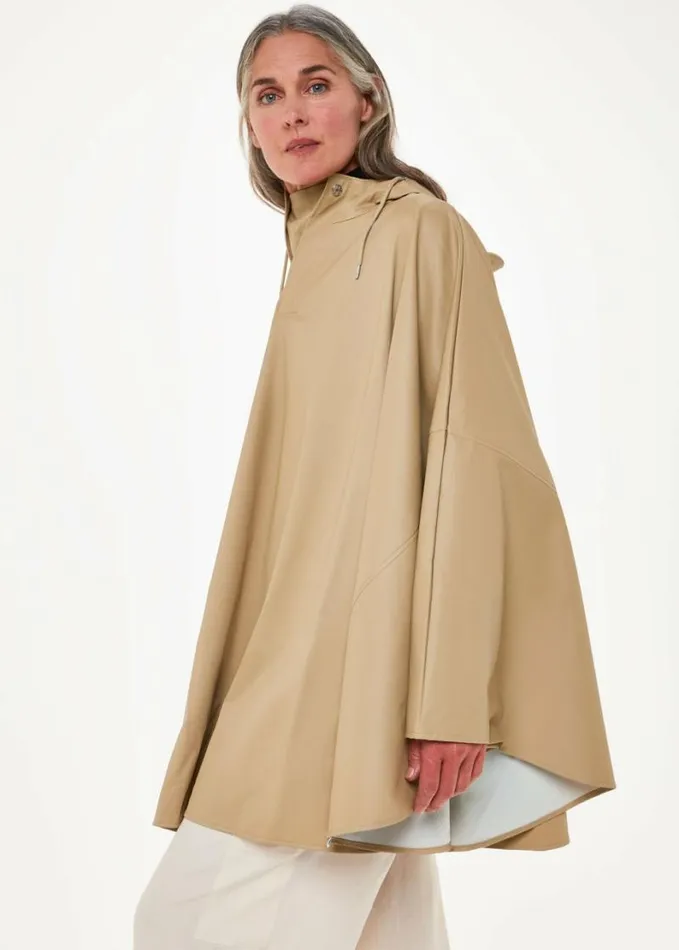 Whistles Rains Cape Neutral Women Coats and Jackets