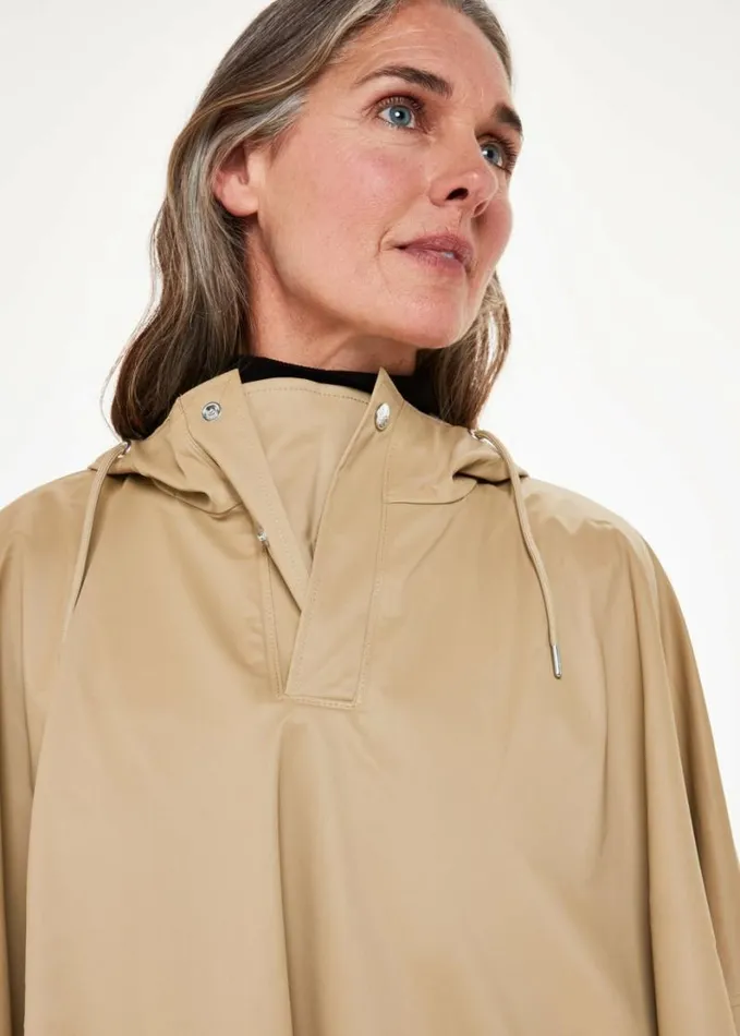 Whistles Rains Cape Neutral Women Coats and Jackets