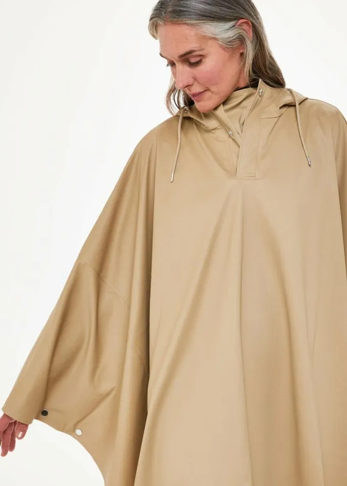 Whistles Rains Cape Neutral Women Coats and Jackets