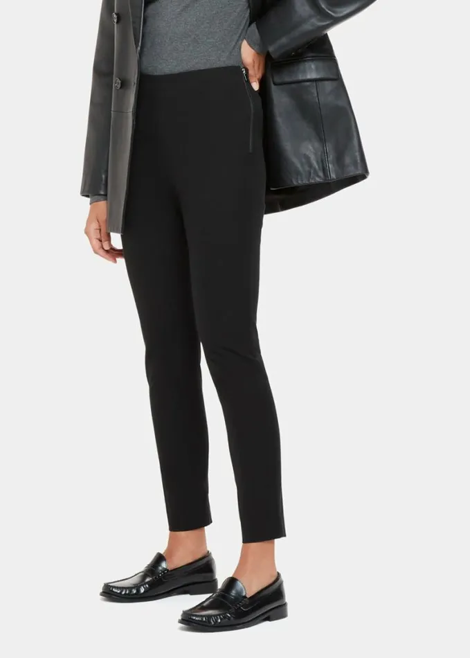 Whistles Super Stretch Trouser Black Women Pants