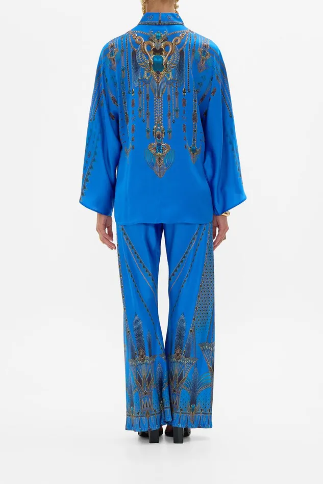 WIDE SLEEVE BLOUSE ARCHIVAL REVIVAL Archival Revival Womens Camilla Blouses and Shirts