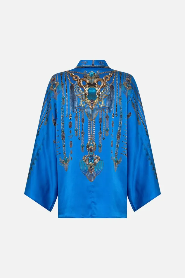 WIDE SLEEVE BLOUSE ARCHIVAL REVIVAL Archival Revival Womens Camilla Blouses and Shirts