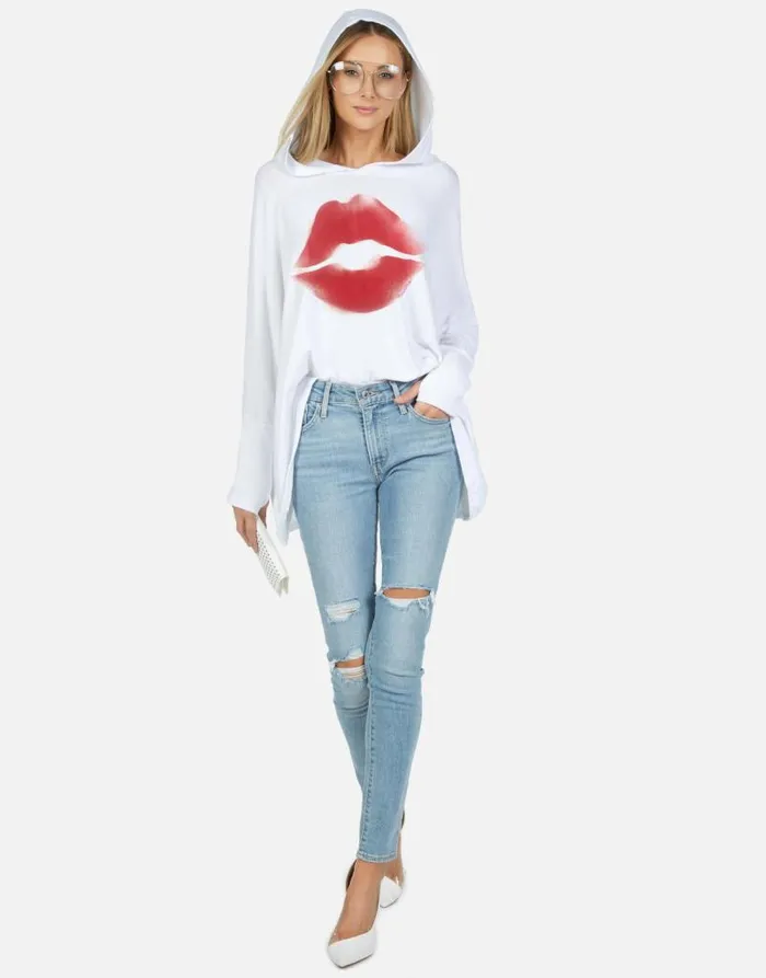 Wilma X Spray Kiss Black Women Lauren Moshi Hoodies