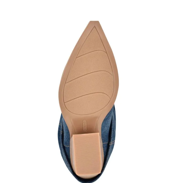 Wilton Western Boots Dark Blue Women Nine West Boots and Booties Wilton Western Boots Dark Blue Women Nine West Boots and Booties