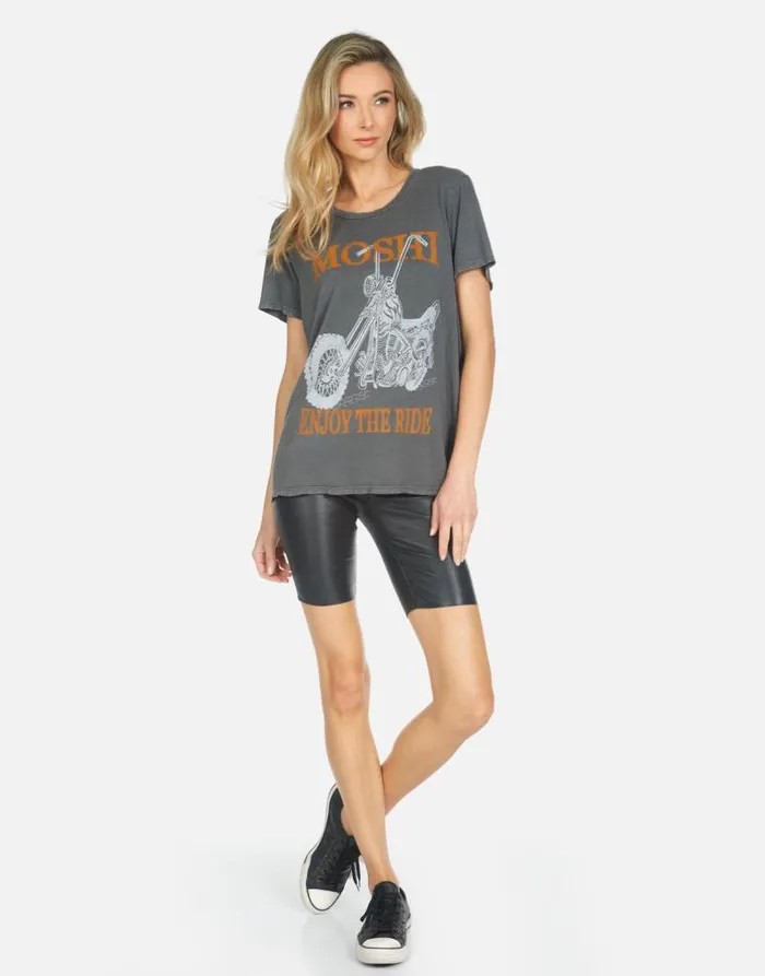 Wolf Moshi Ride Pigment Black Women Lauren Moshi Short Sleeve