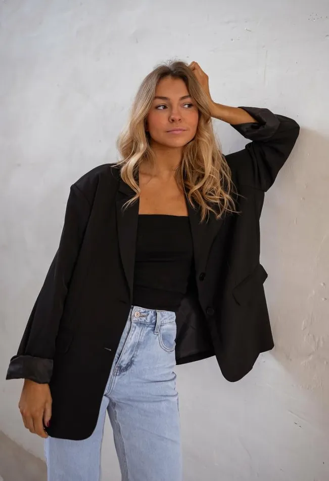 Women039s Clothing Blazers Easy Clothes Black Cassie Blazer