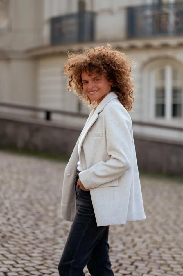 Women039s Clothing Blazers Easy Clothes Light Grey Sammy Blazer