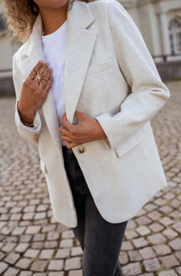 Women039s Clothing Blazers Easy Clothes Light Grey Sammy Blazer