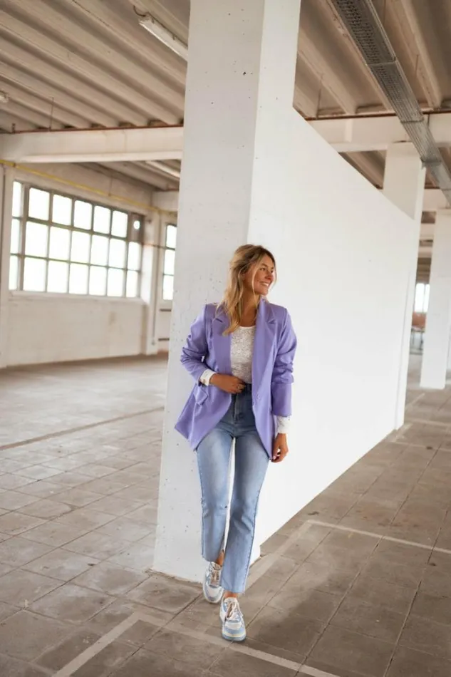 Women039s Clothing Blazers Easy Clothes Lilac Tinou Blazer