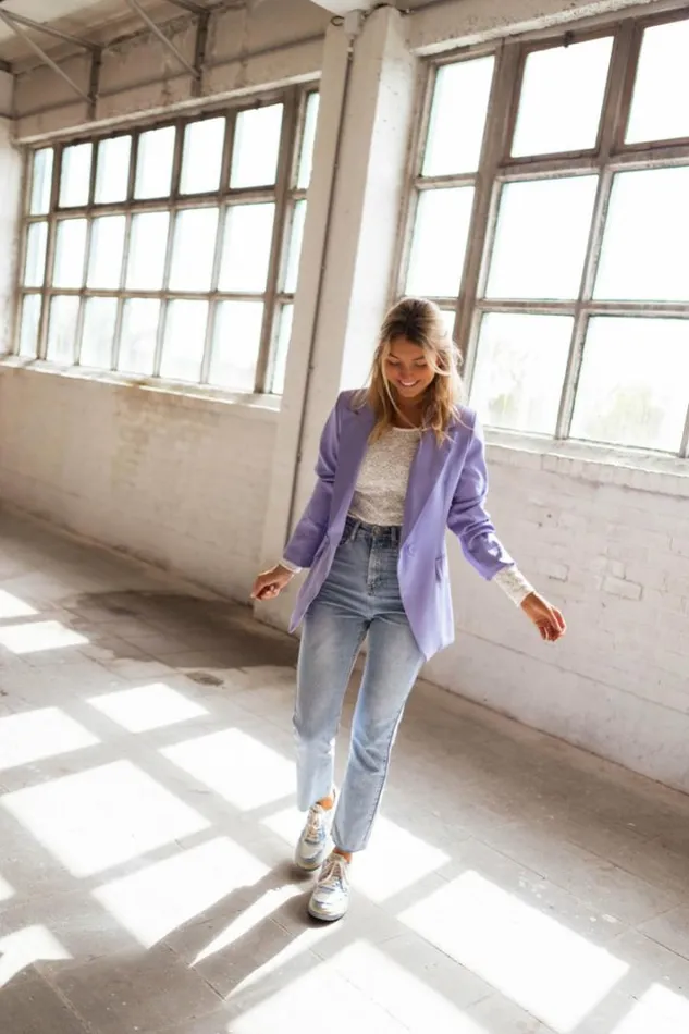 Women039s Clothing Blazers Easy Clothes Lilac Tinou Blazer
