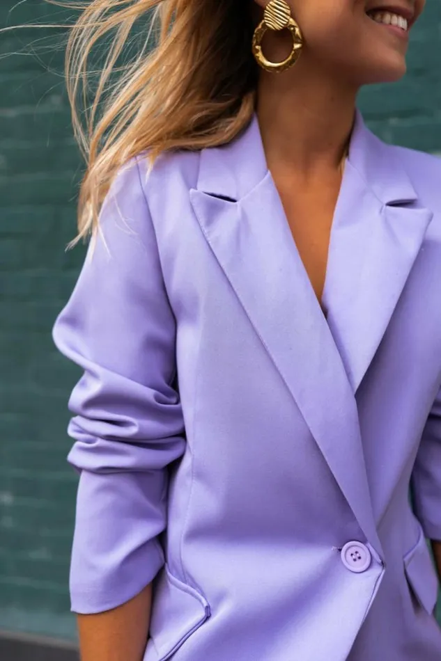 Women039s Clothing Blazers Easy Clothes Lilac Tinou Blazer