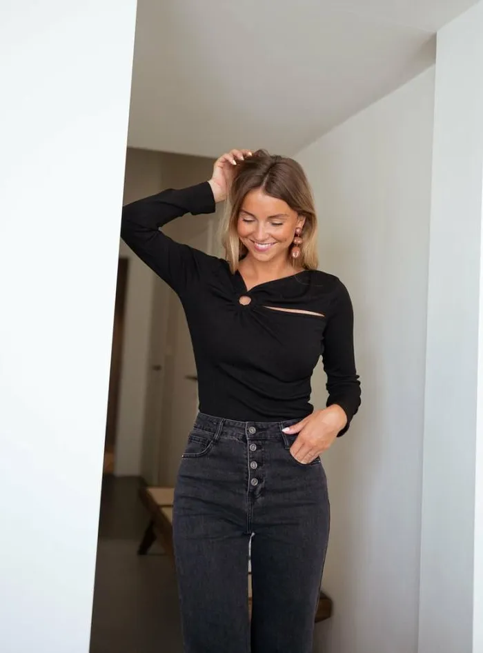 Women039s Clothing Blouses Easy Clothes Black Evy Blouse