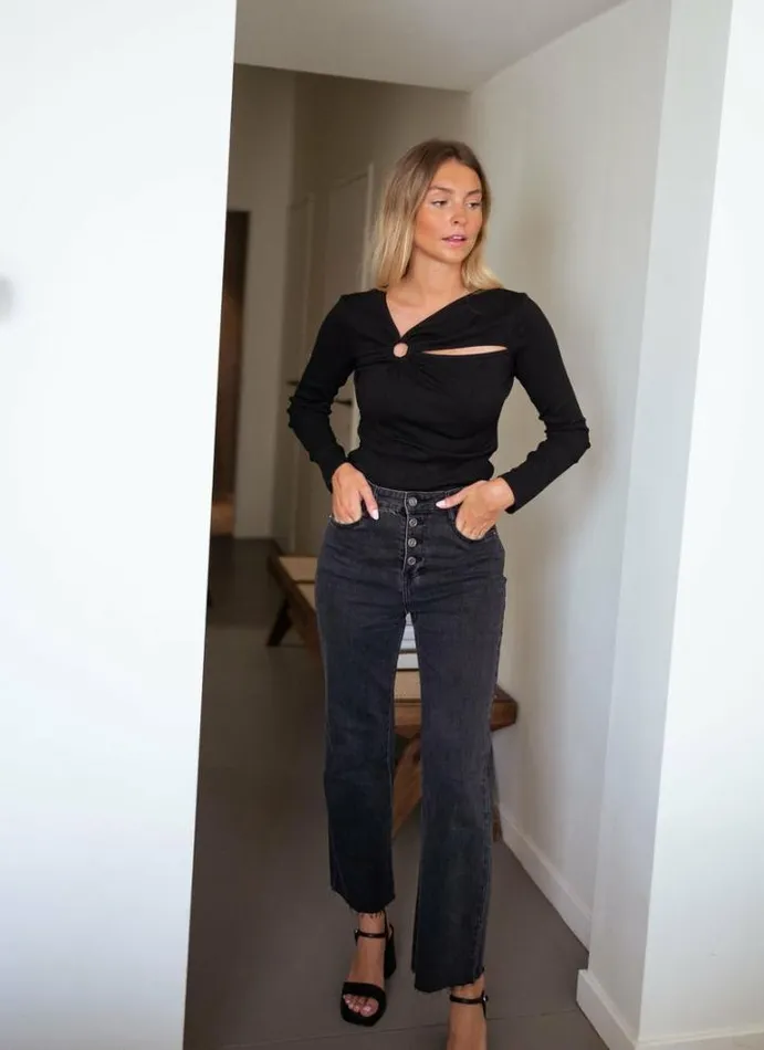 Women039s Clothing Blouses Easy Clothes Black Evy Blouse