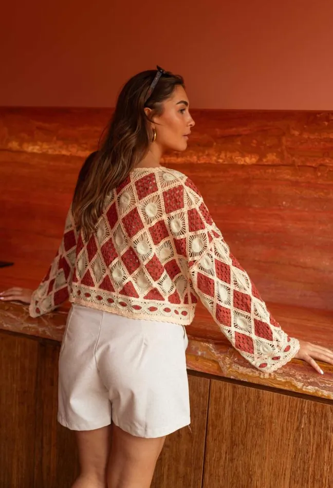 Women039s Clothing Blouses Easy Clothes Brick Crochet Kalya Blouse Women039s Clothing Blouses Easy Clothes Brick Crochet Kalya Blouse