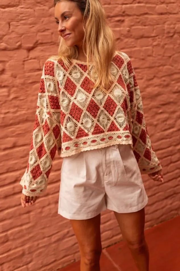 Women039s Clothing Blouses Easy Clothes Brick Crochet Kalya Blouse Women039s Clothing Blouses Easy Clothes Brick Crochet Kalya Blouse