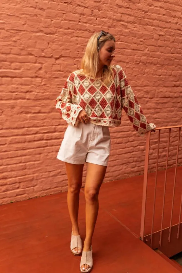Women039s Clothing Blouses Easy Clothes Brick Crochet Kalya Blouse Women039s Clothing Blouses Easy Clothes Brick Crochet Kalya Blouse