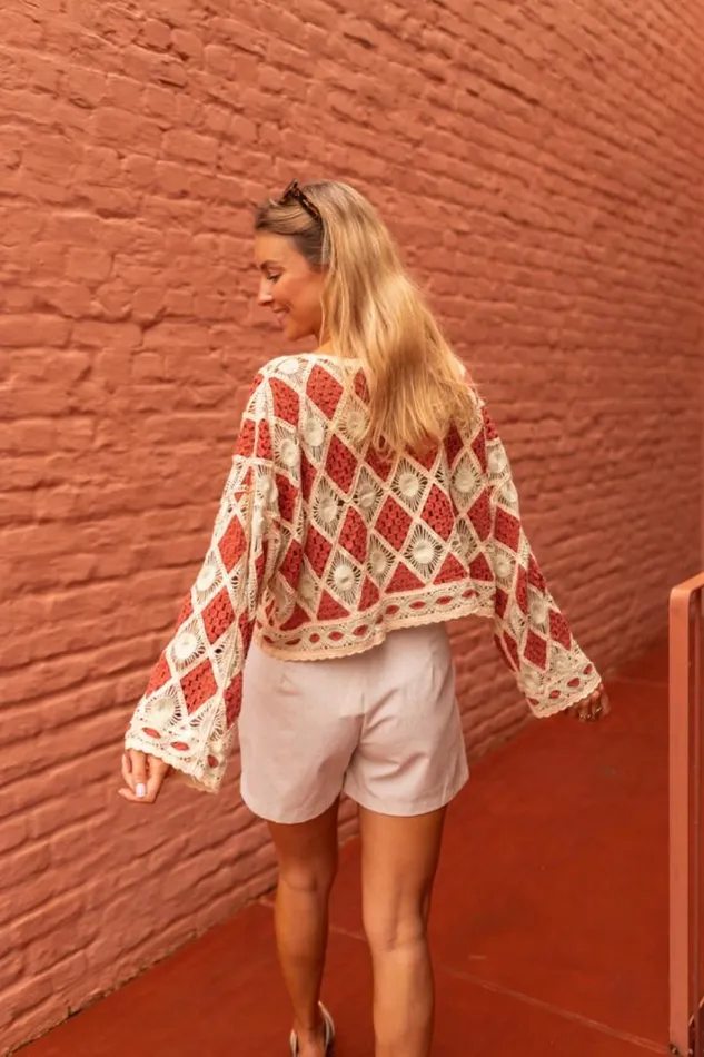Women039s Clothing Blouses Easy Clothes Brick Crochet Kalya Blouse Women039s Clothing Blouses Easy Clothes Brick Crochet Kalya Blouse