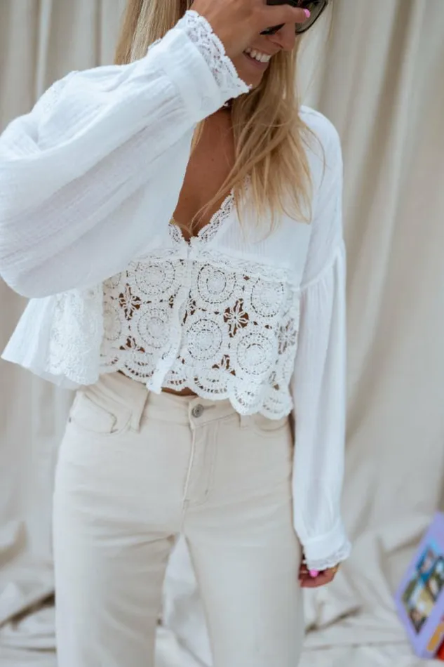 Women039s Clothing Blouses Easy Clothes Ecru Aldo Blouse Women039s Clothing Blouses Easy Clothes Ecru Aldo Blouse