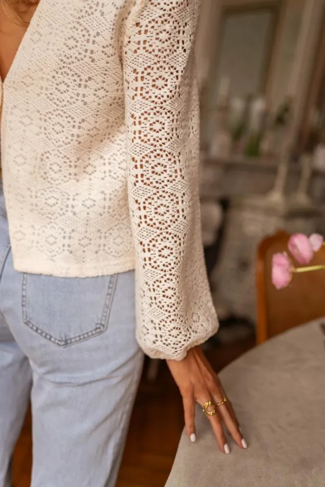 Women039s Clothing Blouses Easy Clothes Ecru Lace Cloud Blouse Women039s Clothing Blouses Easy Clothes Ecru Lace Cloud Blouse