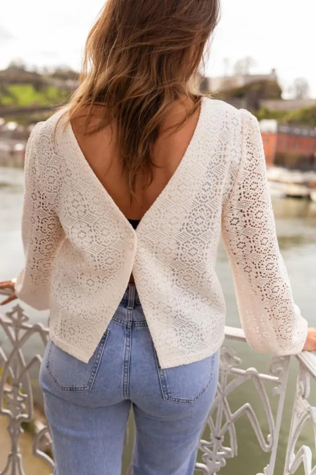 Women039s Clothing Blouses Easy Clothes Ecru Lace Cloud Blouse Women039s Clothing Blouses Easy Clothes Ecru Lace Cloud Blouse