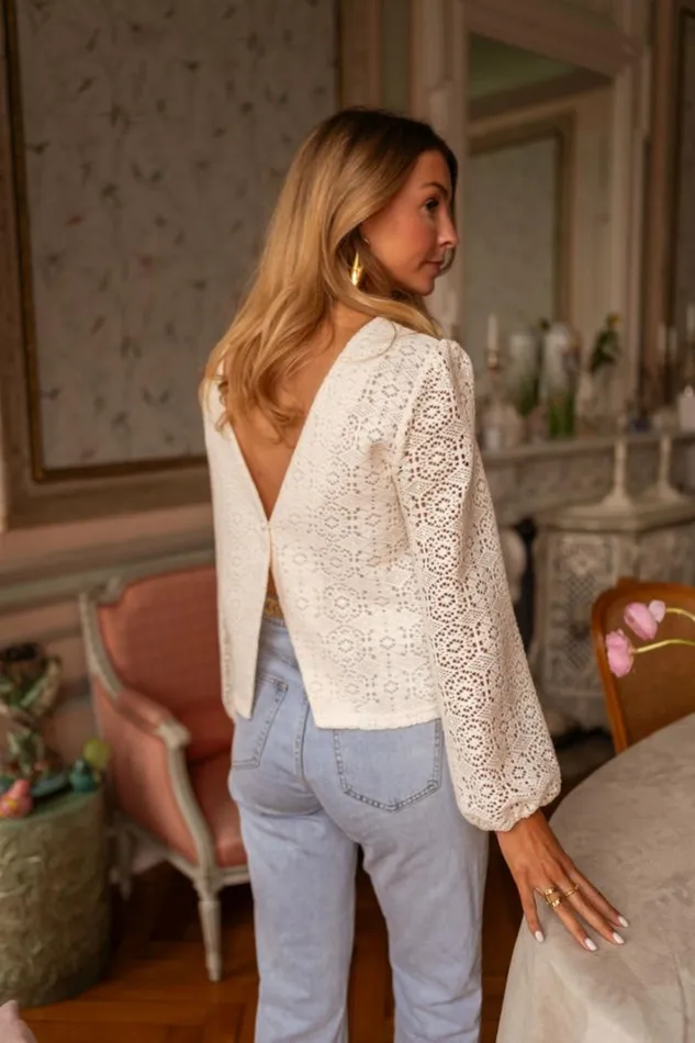 Women039s Clothing Blouses Easy Clothes Ecru Lace Cloud Blouse Women039s Clothing Blouses Easy Clothes Ecru Lace Cloud Blouse