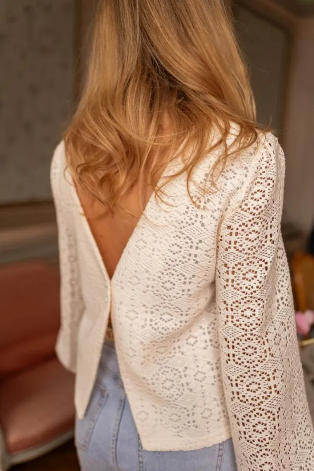 Women039s Clothing Blouses Easy Clothes Ecru Lace Cloud Blouse Women039s Clothing Blouses Easy Clothes Ecru Lace Cloud Blouse