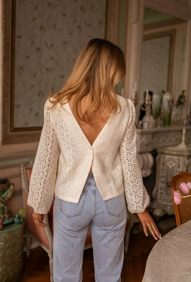 Women039s Clothing Blouses Easy Clothes Ecru Lace Cloud Blouse Women039s Clothing Blouses Easy Clothes Ecru Lace Cloud Blouse