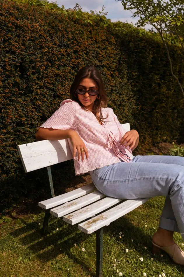Women039s Clothing Blouses Easy Clothes Pink Charlotte Embroidered Blouse