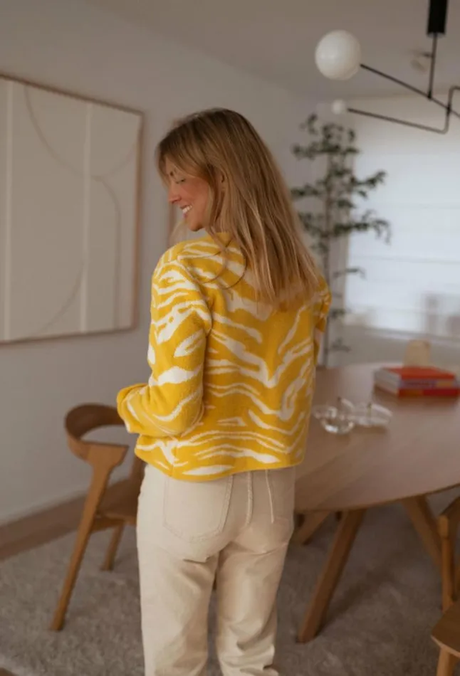 Women039s Clothing Cardigans Easy Clothes Ecru And Yellow Pacome Cardigan