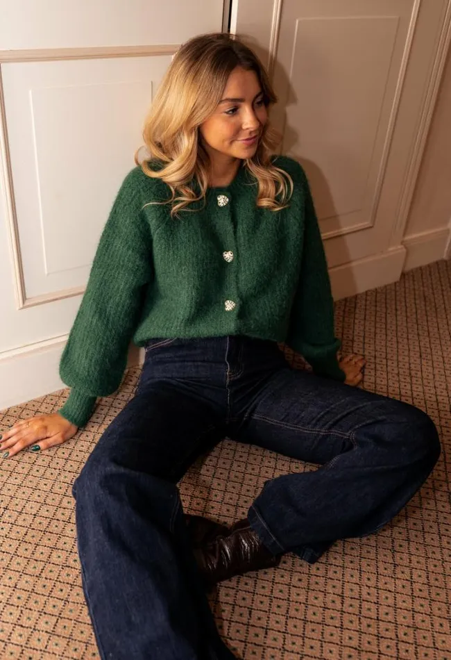 Women039s Clothing Cardigans Easy Clothes Green Rebecca Cardigan