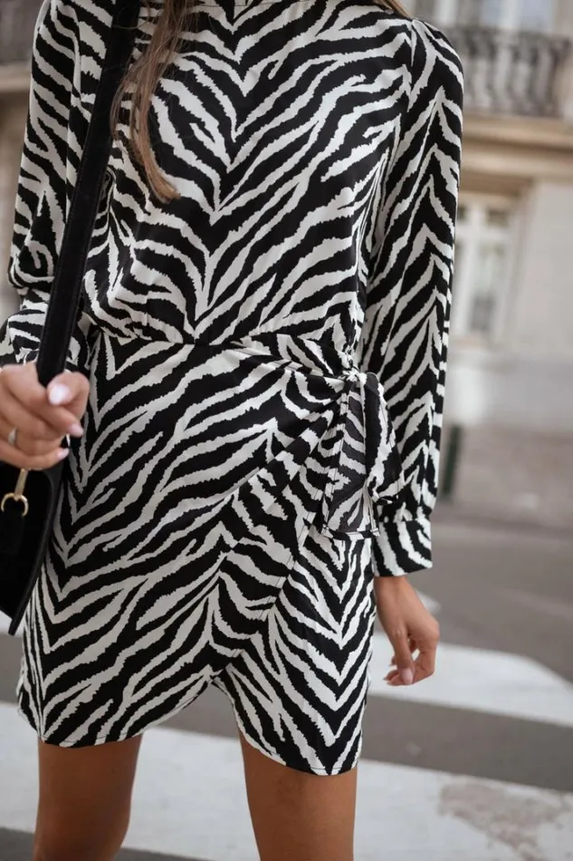 Women039s Clothing Dresses Easy Clothes Black And White Maela Zebra Dress Women039s Clothing Dresses Easy Clothes Black And White Maela Zebra Dress