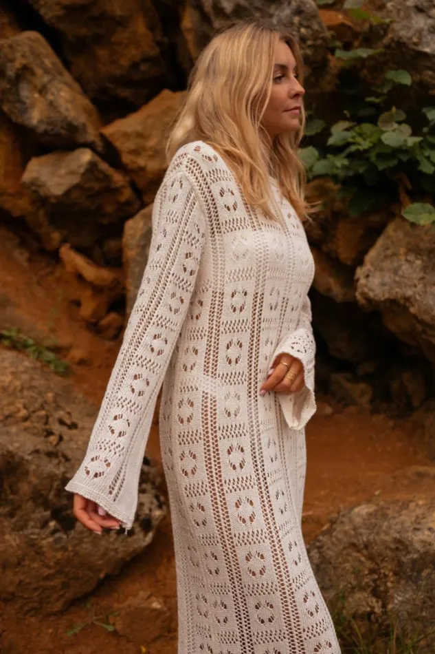 Women039s Clothing Dresses Easy Clothes Ecru Crochet Vera Dress