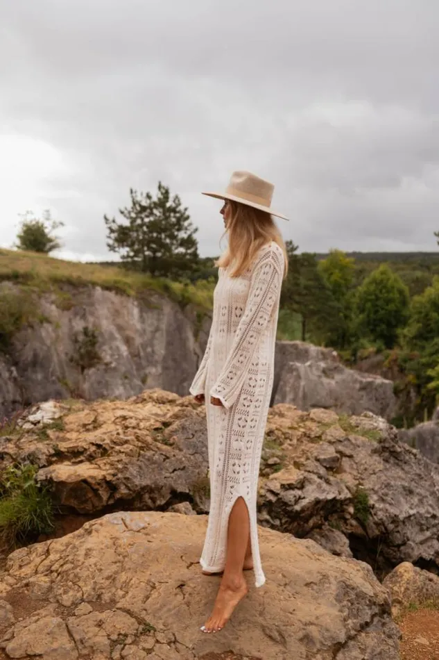 Women039s Clothing Dresses Easy Clothes Ecru Crochet Vera Dress