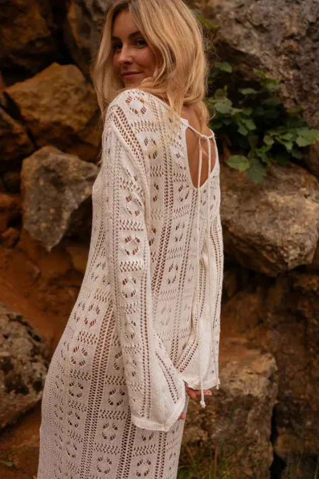 Women039s Clothing Dresses Easy Clothes Ecru Crochet Vera Dress
